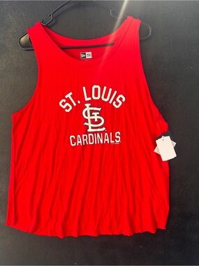 New Era Red St. Louis Cardinals Tank New with tags mens size XL #499